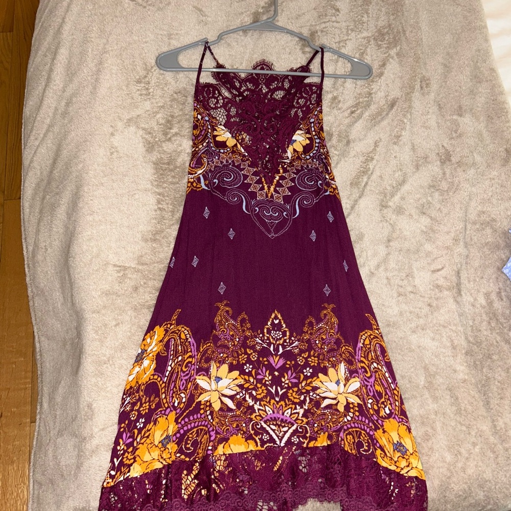 Free People Intimately Floral Lace Mini Dress Size Small